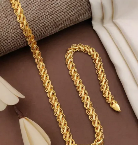 Trendy Gold Plated Rope Chain – Style Meets Quality You Can Trust!