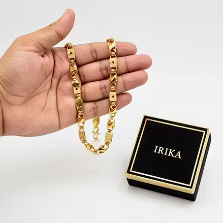 Premium Lock Gold Plated Chain for Men – Elegant, Strong & Long-Lasting Shine